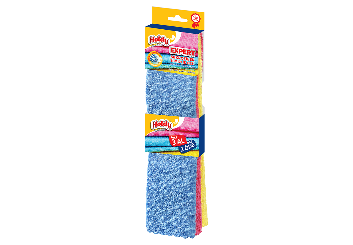 Expert Mikrofiber Temizlik Bezi 3'lü
